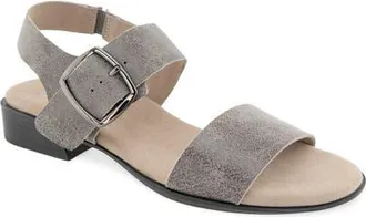 Munro Cleo Sandal - Multiple Widths Available in Titanium Metallic at Nordstrom, Size 10.5