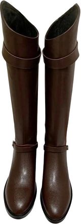 Generic Womens Platform Over The Knee Boots Pointed Toe Faux Leather Long Shoes