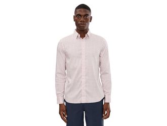 Faherty The Movement Shirt Mens Clothing Rose White Ging : 2XL, Nylon/Lyocell/Elastane