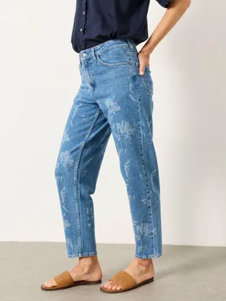 Fat Face FatFace Marlow Blue Denim Taper Leg Jeans