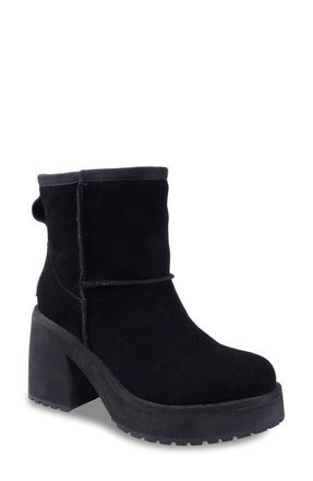 Candie's Luccia Platform Bootie in Black Suede at Nordstrom, Size 10