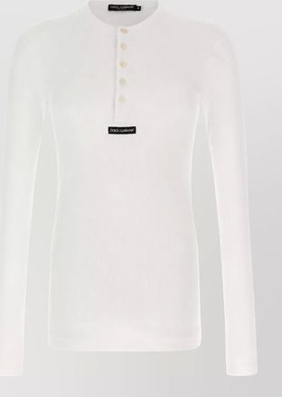Dolce & Gabbana cotton ribbed slim-fit long-sleeve t-shirt