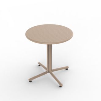 Resol Mesa Redonda &Oslash;70 Bini Resol Pl&aacute;stico Beige