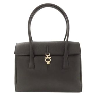 Ferragamo Pre-owned Handbags, female, Black, Size: ONE SIZE Pre-owned Handbag