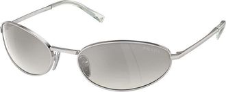 Prada PR A59S 1BC80G Womens Sunglasses Silver Size 59