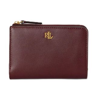 Ralph Lauren Kleine leren bi-fold portemonnee - Dames - Accessoires - Rood - Maat: ONE Size Leer