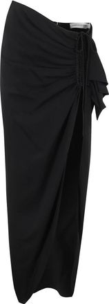 CHRISTOPHER ESBER Maxi Skirts, female, Black, XS, Ruched Split Dress