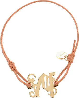 Palm Angels Orange Cord Logo Bracelet