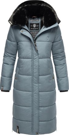 Marikoo dames winterjas - Lange gewatteerde jas met afneembare capuchon