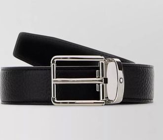 Montblanc leather reversible belt