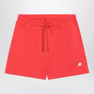 K-Way Red Vikette cotton jersey shorts