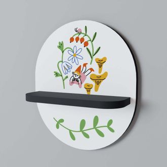 OEM Estante Ovalado Negro Garden Life