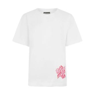 Dsquared2 T-Shirts, female, White, Size: XS Round-neck T-shirt