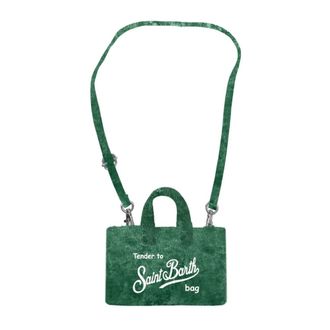 MC2 Saint Barth Shopping Bags, female, Green, ONE SIZE, Green Bags for Stylish Outfits