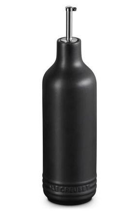 LE CREUSET 20-Ounce Signature Stoneware Oil Cruet in Licorice at Nordstrom