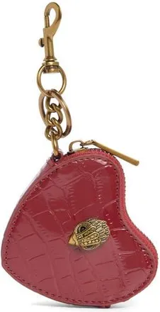 Kurt Geiger Kensington Leather Heart Bag Charm in Red at Nordstrom Rack