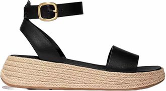 FitFlop Fitflop Womens F-Mode Espadrille Leather Flatform
