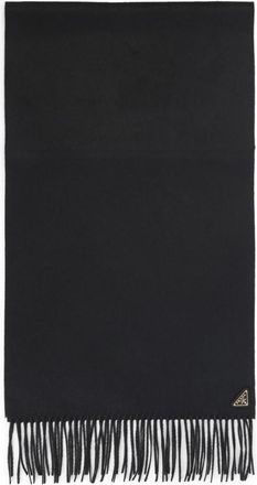 Prada Black Logo Scarf