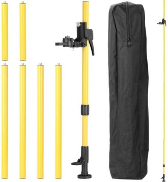 Elle Tr&iacute;pode Para Nivel L&aacute;ser, Altura Ajustable Hasta 4,2 M, Barra De Soporte Telesc&oacute;pica, Soporte Para Poste Telesc&oacute;pico Con Rosca De 1/4, Soporte De Exte