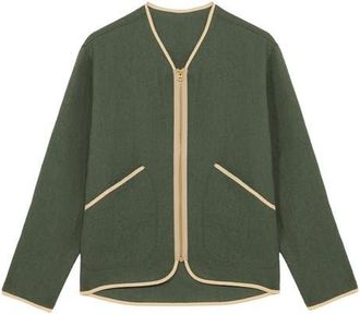 Fortela Virgin Wool Jacket in Green at Nordstrom, Size Medium Eu