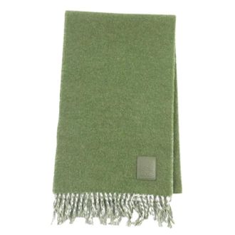 Loewe Vintage, unisex, Groen, ONE Size, Pre-owned Cashmere Sjaal