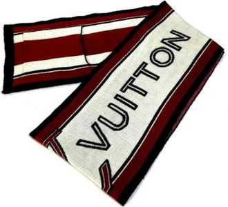 Louis Vuitton Pre-owned Wool scarves - Heren - Vintage Accessoires - Rood - ONE Size - Wol - Vintage