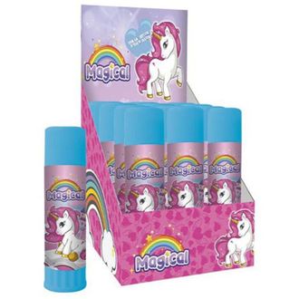 Trade Shop Trade Shop - Set 12pcs Glue Stick De 25gr Unicorn Graphics Para Regalos De La Escuela Festers Girls 738936