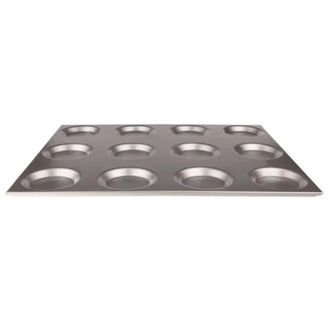 Pentole Agnelli Teglia gastronorm con 12 stampi diametro 12,5 cm53x65 hCm2