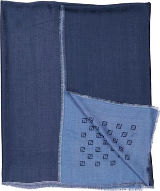 Fendi Square Monogram-Print Scarf
