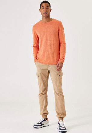 Garcia Cargohose GARCIA, Herren, Gr. 28, N-Gr, beige (hessian (beige)), Obermaterial: 98% Baumwolle, 2% Elasthan, kn&ouml;chellang, Hosen Cargohose