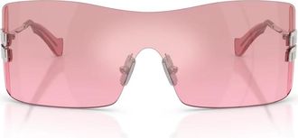 Miu Miu B53S Zonnebril - Dames - Zonnebrillen - Grijs - 44 MM - Accessoires