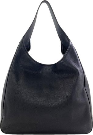 Prada Black Leather Tote Bag (Pre-Owned)