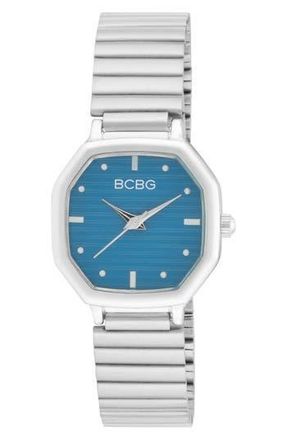 BCBGeneration Octagon Quartz Bracelet Watch, 26mm in Silver at Nordstrom Rack