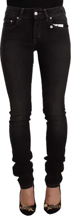 Gianfranco Ferre Washed Mid Waist Cotton Skinny Slim Fit Womens Jeans