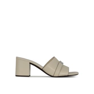 Tory Burch Tory Burch, Heeled Mules, female, Beige, Size: 5 US LeeLee Heeled Mule