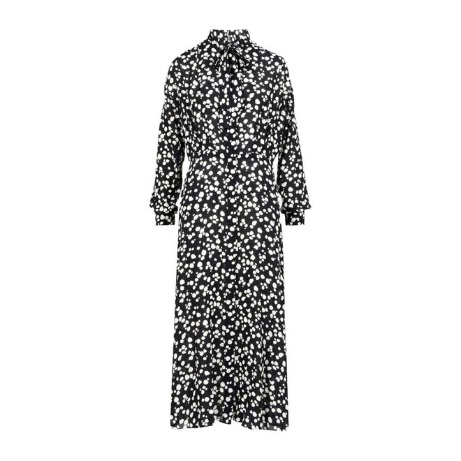 Abito Lungo a Pois - - Dresses - Donna - Nero - L