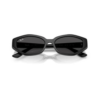 Ray-Ban Sunglasses, unisex, Black, Size: 56 MM Polygonal Sunglasses