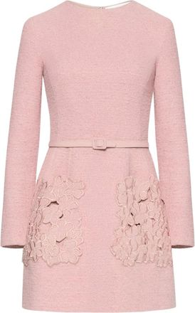 Oscar De La Renta Abito con ricamo - Rosa