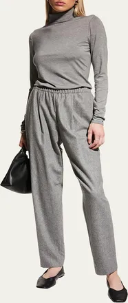Lafayette 148 New York Veda Jersey Turtleneck Top