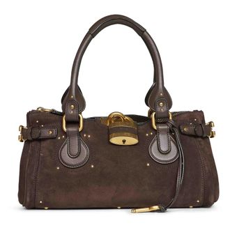 Chlo&eacute; Paddington Schoudertas - Dames - Tassen - Bruin - Maat: ONE Size Leer