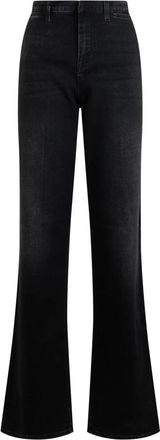 Gucci Denim Katoenen Palazzo Jeans - Dames - Loose Fit Jeans - Zwart - W25 - Katoen - Jeans