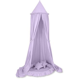 OEM Conjunto: Dosel Colgante Para Habitaci&oacute;n Infantil, Nido Con Volante, Almohadas - Morado