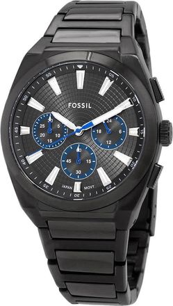 Fossil Everett Chronograph Quartz Grey Dial Mens Watch FS6107