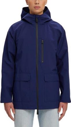 Noize Oliver Water Resistant Hooded Jacket in Bellweather Blue at Nordstrom Rack, Size Xx-Large