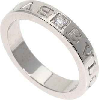Bulgari White Gold White Gold (18K) Band Ring (Pre-Owned)
