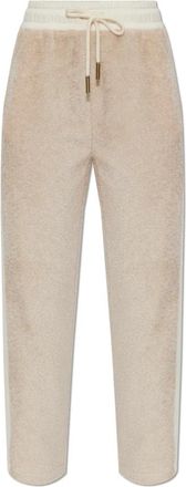 Moncler Teddy Trainingsbroeken - Dames - Sweatpants - Beige - S - Katoen - Broeken