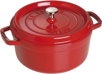 Staub Cast Iron 4Qt Round Cocotte Dutch Oven
