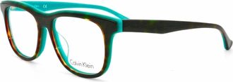 Calvin Klein Unisex Ck5933 Square Eyeglasses In Brown Green