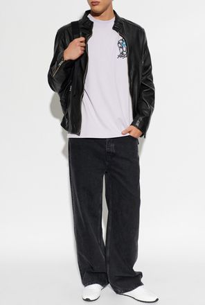AllSaints T-shirt Affix, Mens, Purple