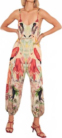 Carolina K Balloon Jumpsuit In Flamingos